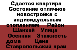 Сдаётся квартира. Состояние отличное,новостройка с индивидуальным отоплением. › Район ­ Шанхай › Улица ­ Осенняя › Этажность дома ­ 3 › Цена ­ 8 000 - Ставропольский край, Георгиевский р-н Недвижимость » Квартиры аренда   